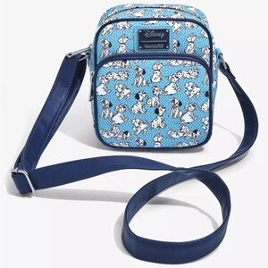 Loungefly Dalmatian Print Blue Crossbody Bag